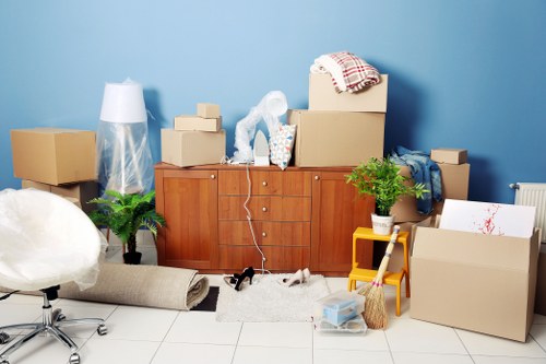 Uxbridge man and van service preparing items for safe delivery