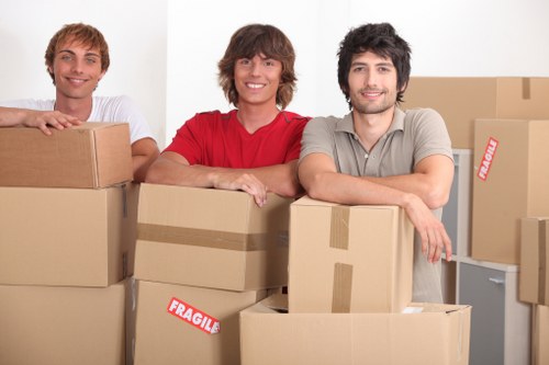 Removal van ready for a local house move in Uxbridge