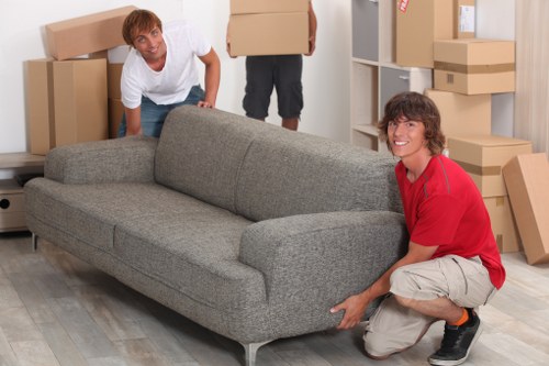Furniture being loaded for a house move in Uxbridge