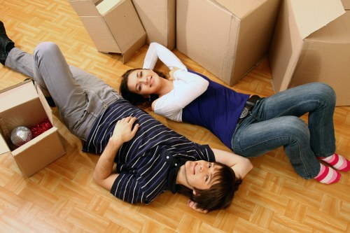 Local packing materials arranged for residential and commercial relocation